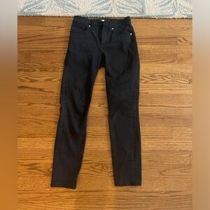Women’s Madewell High Rise Crop Black Skinny Jeans